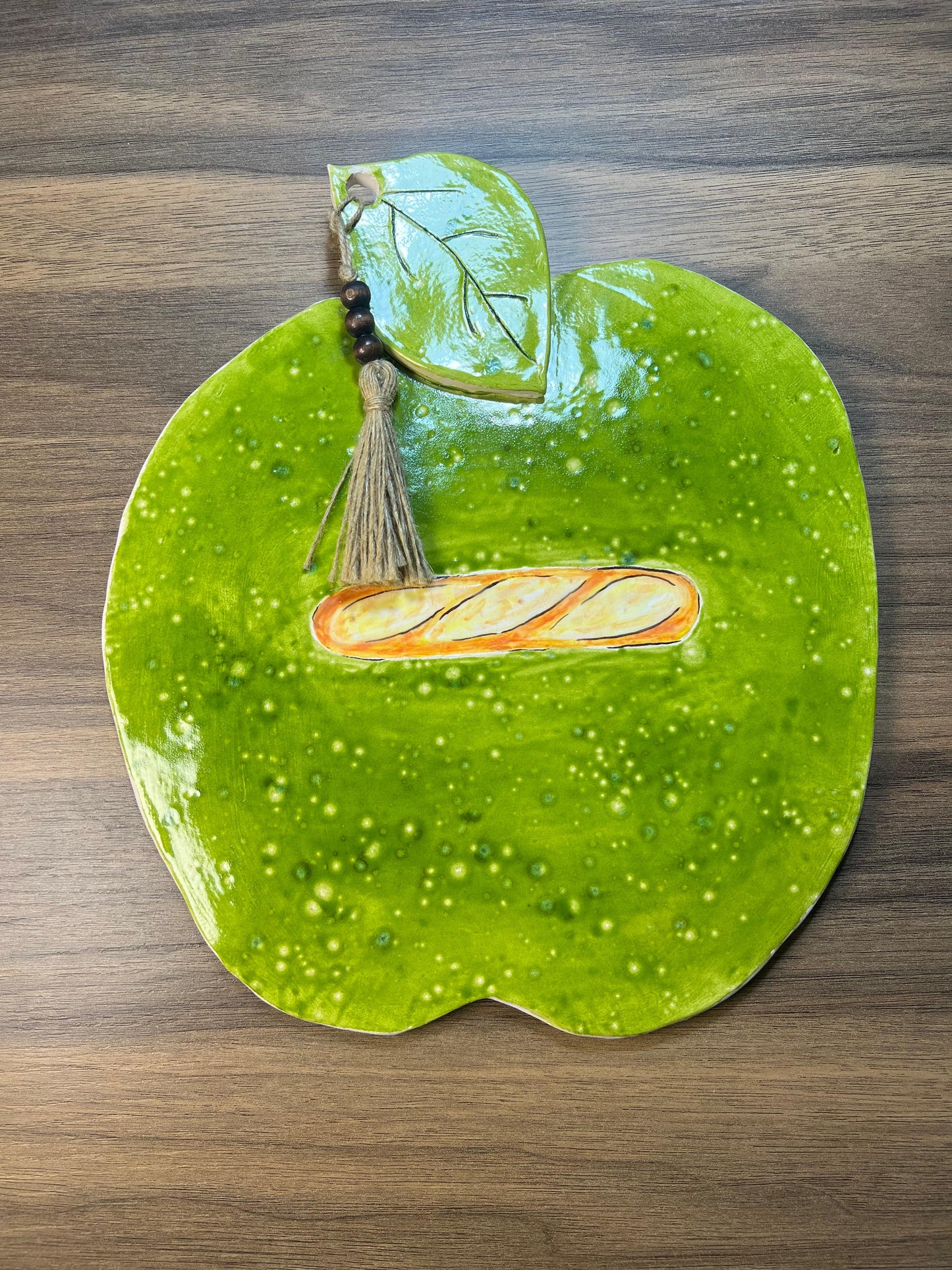 Yeşil Baguette Sunum Tabağı