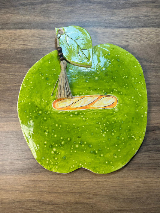 Yeşil Baguette Sunum Tabağı